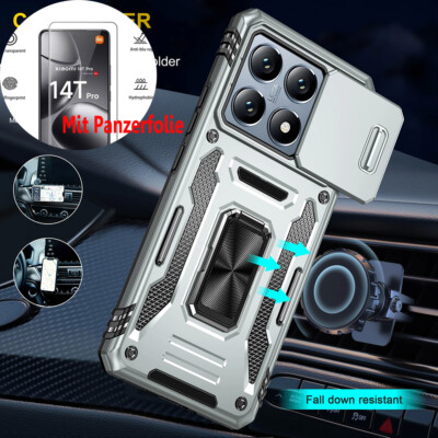 Hülle Für Xiaomi 14T 15T Pro Redmi Note14 Pro Kameraschutz Case Magnet RingCover