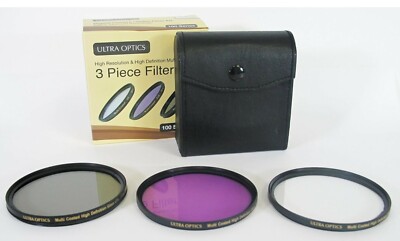 Precision 3 Piece Multi Coated Glass Filter Kit (58mm)