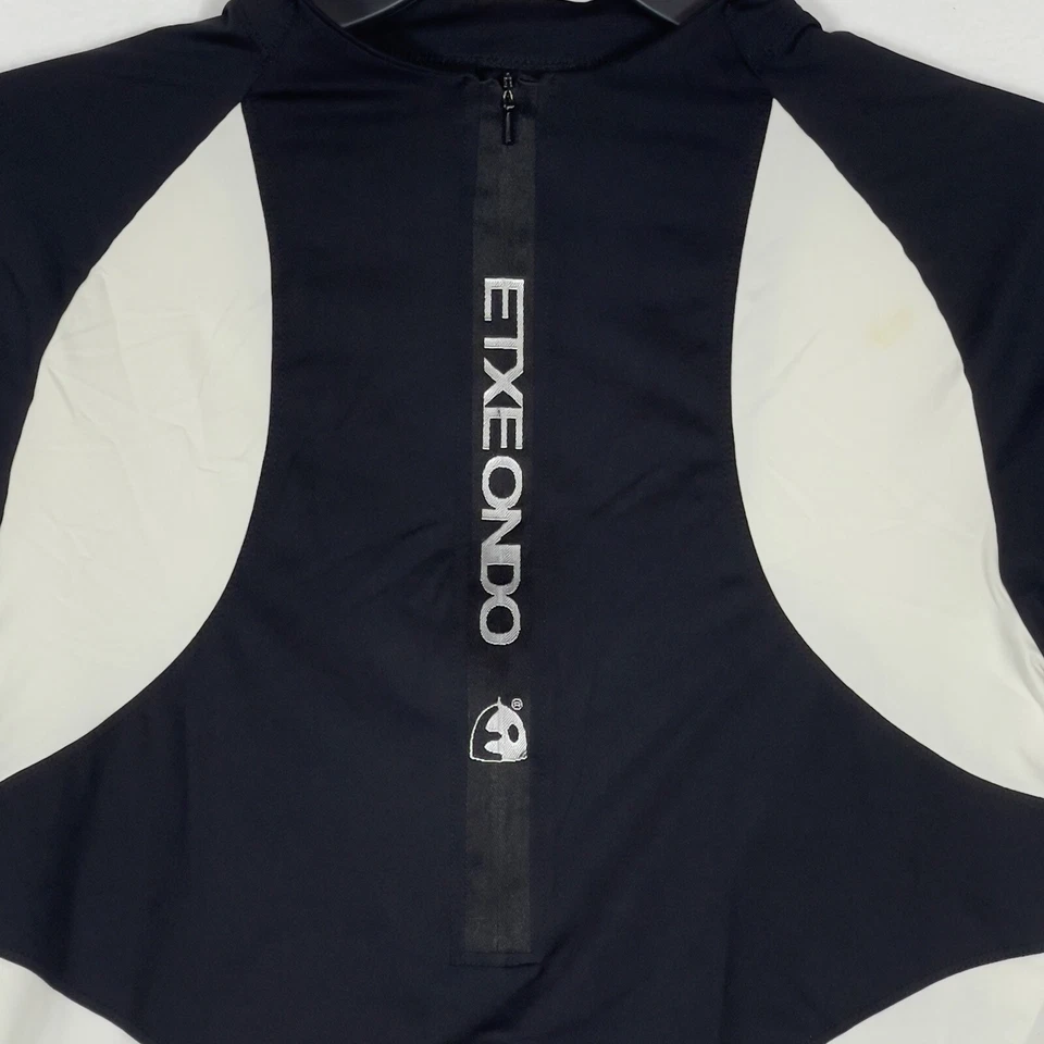 Велосипедная майка Etxe Ondo 1/2 на молнии мужская большая черно-белая сделано в Испании. - Изображение 4 из 4