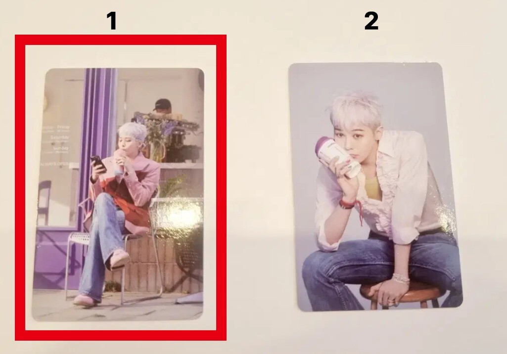 Bigbang GD G-dragon Photocard X The Venti 3rd Lucky draw PC (2TYPE