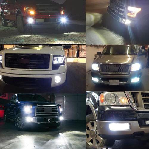 For 2004-2014 Ford F150 9005 9145 H10 LED Fog Light Bulbs 6000K High Power Lamp - Foto 14 di 14