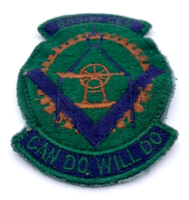 Vintage 6550th CES - Can Do Will Do Civil Engineer Squadron USAF Air Force Patch