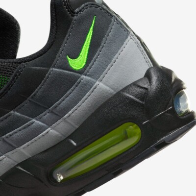 Nike Air Max 95 Black Reverse Neon JD New Men's Sneakers Size 10