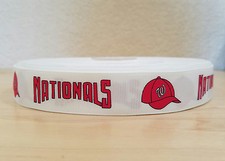 7/8 inch Washington Nationals Grosgrain Ribbon-1 Yard