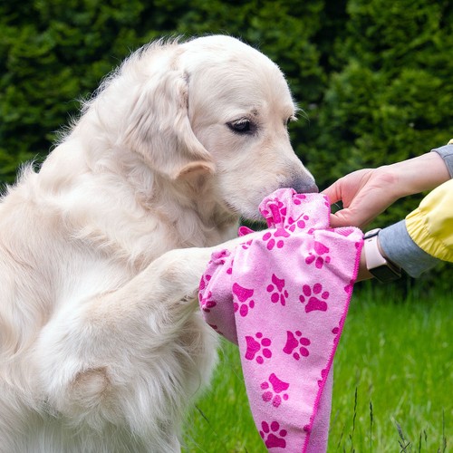 Dog Drying Towel Robe – Microfibre Puppy Pet Bath Wrap for Quick Dry After Wash - Picture 19 of 36