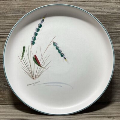 Green Wheat Denby 1956 Mcm Steinzeug Teller 10'' Durchmesser. Gebraucht X 5