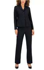 Le Suit Three-Button Seamed Jacket Defect Jacket Only Black Size 14 3916
