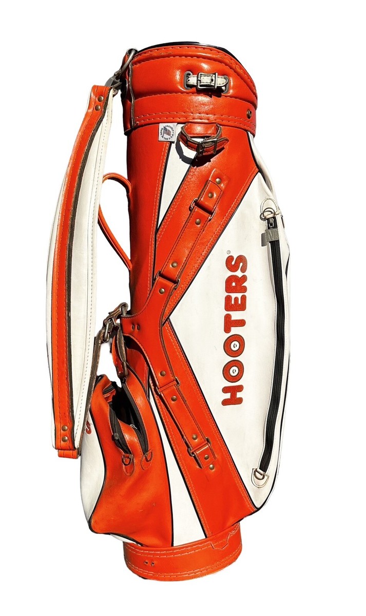 JOHN DALY SIGNED VINTAGE HOOTERS GOLF BAG RACC TRUSTED GRIP IT 
