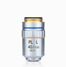 New PLL 40/0.60 160/0 Metallography Achromatic Objective Lens Thread 20.2mm AMK