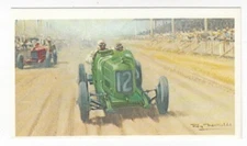 HENRY SEGRAVE 1923 SUNBEAM Vintage 1971 Mobil Oil Grand Prix Auto Racing Card