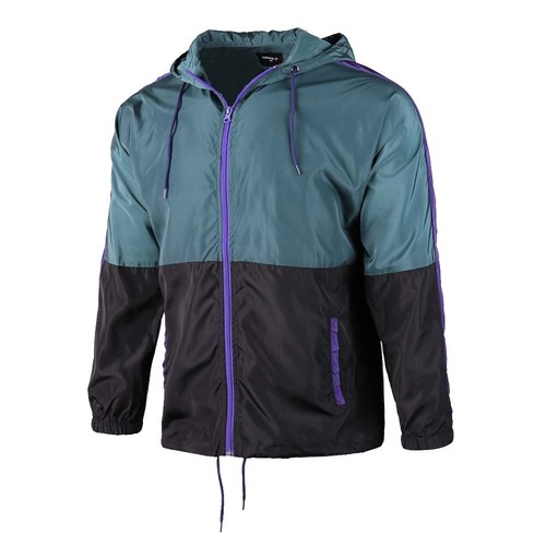 Lightweight Water-Resistant Windbreaker Zip-Up Hoodie Windproof Jacket for Men - Picture 29 of 30