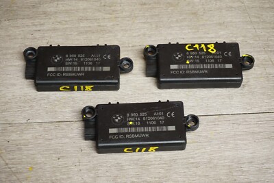 2006-2010 BMW 650I E63 COUPE DWA ALARM SYSTEM ANTENNA CONTROL MODULE SET OEM