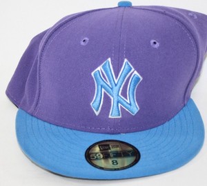 purple yankees hat