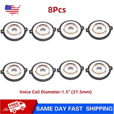 8 PCS Titanium Diaphragm For PRV Audio TW600Ti PRV-RPTW700Ti Driver 8 Ohms 1.5''