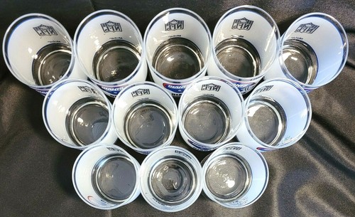 NOS! 12 VINTAGE 1980s NEW YORK GIANTS NFL FROSTED 4" TALL LOWBALL LIBBEY GLASSES - Picture 9 of 11
