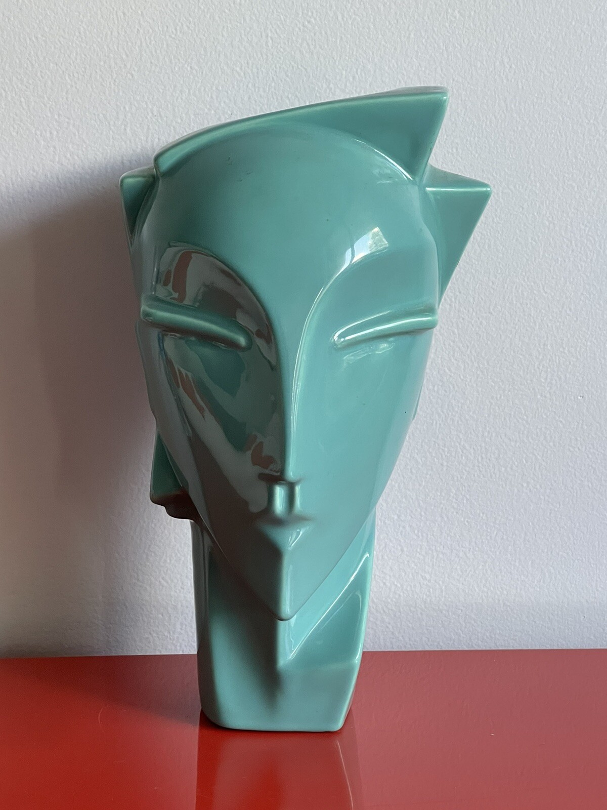 Lindsey Balkweill Style ART DECO Head Vase 80s MOD Memphis Postmodern