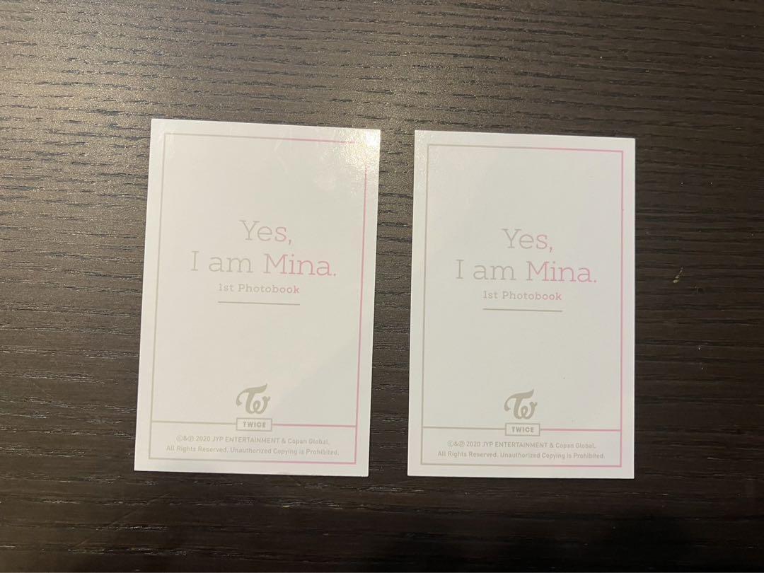 Yes, I am MINA TWICE MINA 1st Photobook Gray Ver with 2 photocard