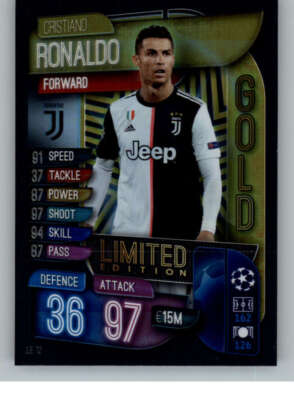 rare match attax cards 2019/20 2019-20 Topps UEFA Champions League Match Attax Golden Squad Cristiano  Ronaldo