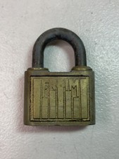 Vintage Original Fraim Made In USA Brass Padlock No Key