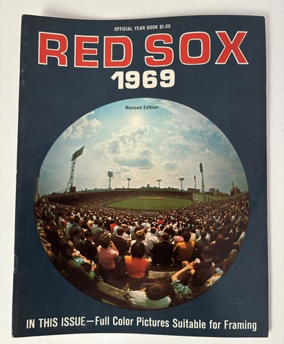 Annuario baseball Boston Red Sox 1969 revisionato Yastrzemski/Conigliaro/Fisk MT⚾️ - Foto 1 di 2
