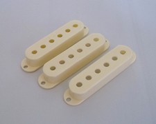 50mm Aged White 3 Single Coil ST Guitar Pickup Covers fits Stratocaster
