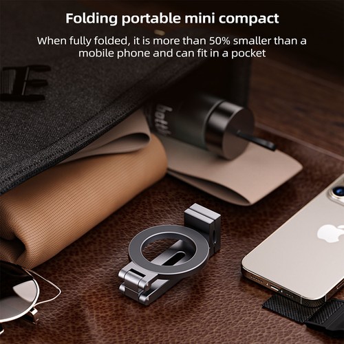 Magnetic Phone Holder Magnetic Flexible Cell Rotation Folding Clip Mount - Picture 4 of 12