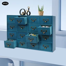 Storage Cabinet, 64-Drawer Storage Box, 4 PCS Drawer Cabinets