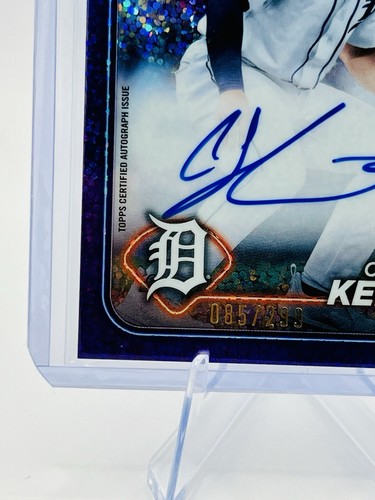 2024 Topps Chrome - rifrattore a macchie viola #RA-CK Colt Keith /299 Tigers - Foto 7 di 12