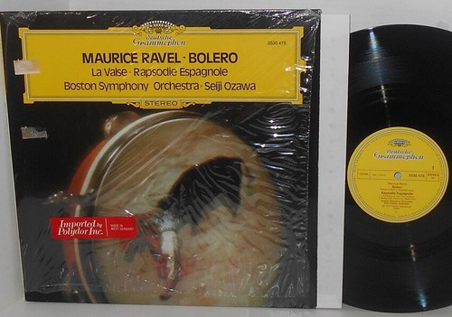 RAVEL Bolero, La Valse DG LP OZAWA Boston Symphony NM/NM mit Katalogeinsatz