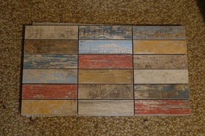 Beachhouse Color Mosaik Fliese - Feinsteinzeug 20,9 x 37,3 cm - KEG-17031