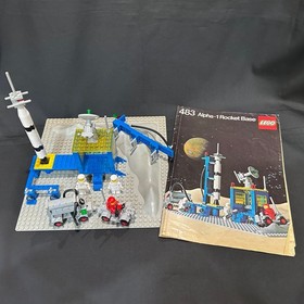 Lego Set 483-1 Alpha Rocket Base 94%  COMPLETE Instr NO BOX Play Wear 1981
