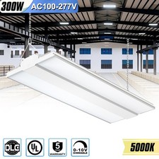 Dimmable LED Linear High Bay Light 300W -45000 Lumens Commercial Hanging Fixture