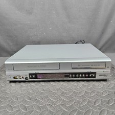 Bush DVRHS01 VCR DVD Recorder Combi VHS Player To Disc Copier SCART Silver