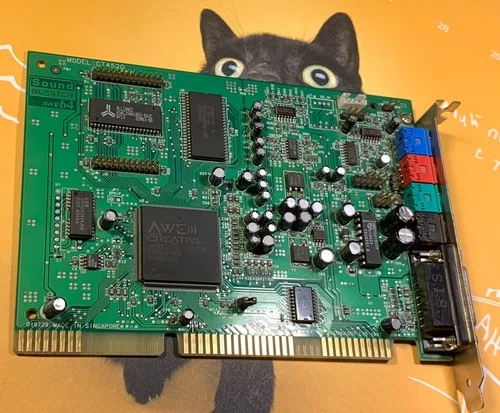 Creative Sound Blaster AWE64 ISA Sound Card CT4520, Retro, Wavetable