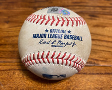 Brewers vs Giants Game Used Baseball 7/16/2022 Alex Cobb to Omar Narvaez MLB