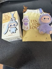 PopMart The Monsters Pin For Love ? Question Mark Plush Pendant BNIB Purple