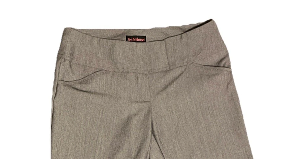 Pantalones de vestir Joe B By Joe Benbasset mujer pierna acampanada tiro bajo talla 3 ropa de oficina Foto 3 de 4