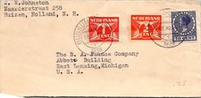 GOLDPATH: Netherlands cover 1938 to USA CV925_P05
