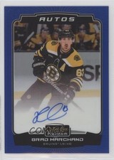 2022-23 O-Pee-Chee Platinum Blue Rainbow Auto Brad Marchand #BA-BM Auto 07pz