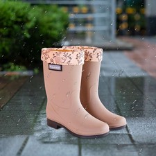 Womens Rain Boots Waterproof Boots Non Slip Rainboots for Camping Hiking