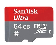SanDisk Ultra 64GB Micro SD Card - Memory Cards - Data Transfer/Storage Card