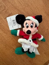 Christmas Minnie Disney Beanie Baby New w Tags Disney Store