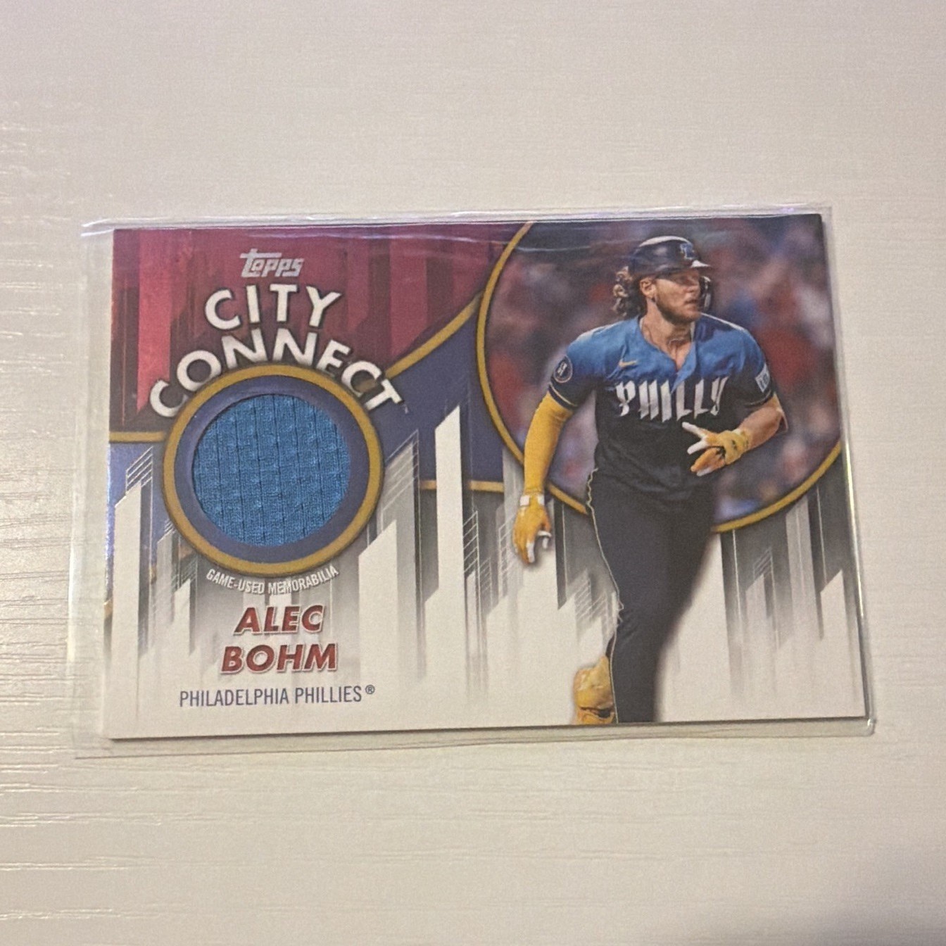 Topps 2026 Series 2 Alec Bohm City Connect Swatch #CC2-ABO /50