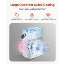 Portable Air Conditioner 4in1 Evaporative Air Cooler 700ml Water Tank