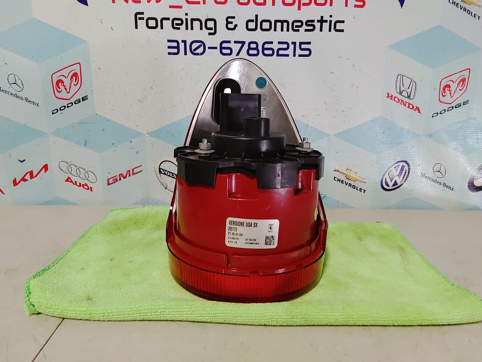 2009 FERRARI 458 ITALIA SPIDER SPECIALE TAIL LIGHT LEFT OEM 2010 2011  2014 2015