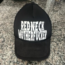 Black Trucker Hat Adjustable Mesh Back Lightweight Funny Men's One Size