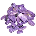 300 Carats Purple Charoite Loose Gemstone Wholesale Cabochons Lot 15 Pcs