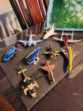 Lot Of 11 Air Craft .airplanes And Helicopters All Die Cast