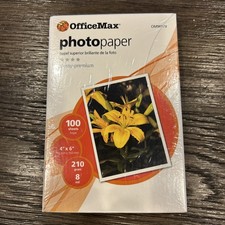 OfficeMax Photo Paper Glossy-Premium 100 Sheets 4  X 6  Made in Germany