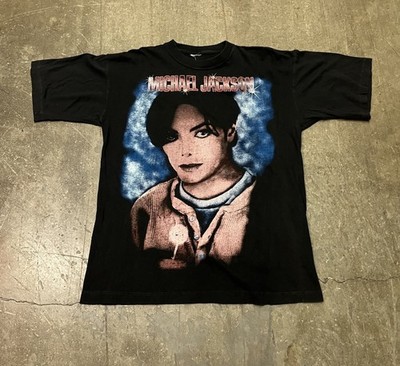 Michael Jackson Shirt Vintage 1990s Euro Print Rap Tee Large RARE